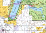 Map to Half Moon Lake from Pinedale