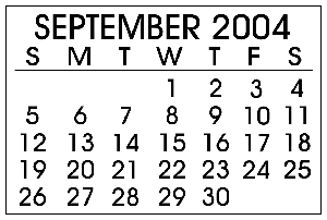 September 2004 Events
