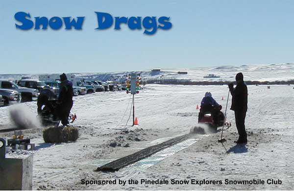 Snow Drags Snowmobile Races