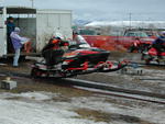 Snow Drag Snowmobile Races