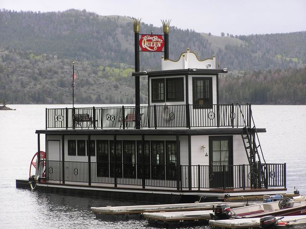 Wind River Queen docks. Photo by Pinedale Online.