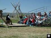 Bill draws a crowd. Photo by Pinedale Online.