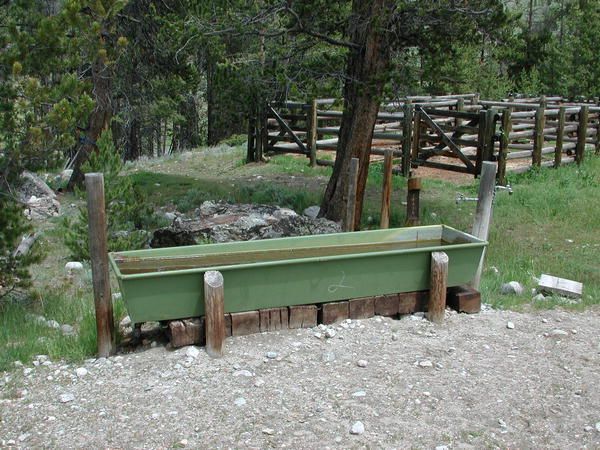 Corrals available at trailhead. Photo by Pinedale Online.