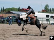 Saddle Bronc Rider. Photo by Pinedale Online.