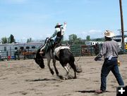 Saddle Bronc Rider. Photo by Pinedale Online.