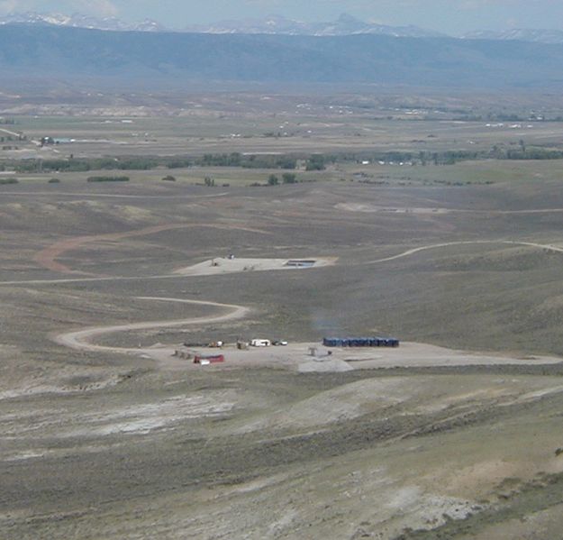 Drill Rig Gone. Photo by Pinedale Online.