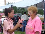 Jeanette and Guest. Photo by Pinedale Online.