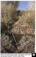 Crossing Lee Ditch. Photo by Sublette County Rec Board.