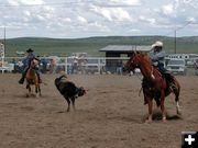 Team Roping. Photo by Pinedale Online.