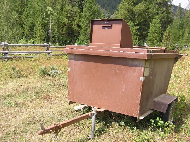 Bear proof dumpster. Photo by Pinedale Online.