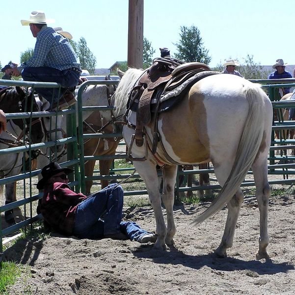 Relaxing Cowboy. Photo by Pinedale Online.