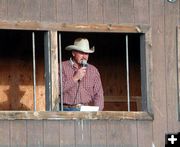Announcer. Photo by Pinedale Online.