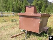 Bear proof dumpster. Photo by Pinedale Online.