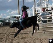 Calf Rider. Photo by Pinedale Online.