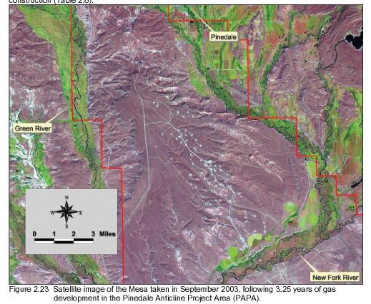 2003 location of Mesa wells. Photo by .