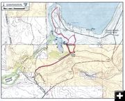 X-C Ski Trail Map. Photo by Pinedale Online.