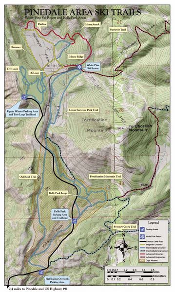 X-C Ski Trail Map. Photo by .