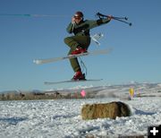 Jesse the X-Ski Jorer. Photo by Clint Gilchrist, Pinedale Online.