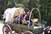 Wagon train. Photo by Wagons Across Wyoming.