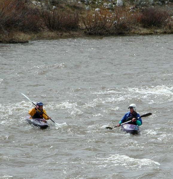 Kayakers having fun. Photo by Pinedale Online.