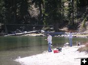 Fishing the lake. Photo by Pinedale Online.