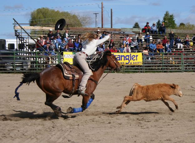 Break away roping. Photo by Pinedale Online.