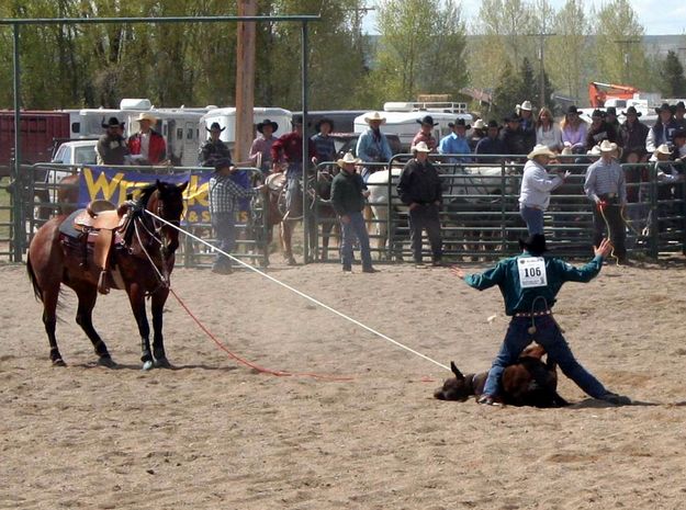 Calf Roper. Photo by Pinedale Online.