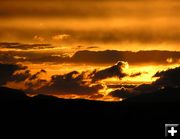 Fiery Sunset. Photo by Dawn Ballou, Pinedale Online.