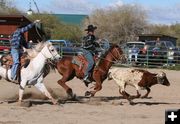 Team Roping. Photo by Pinedale Online.