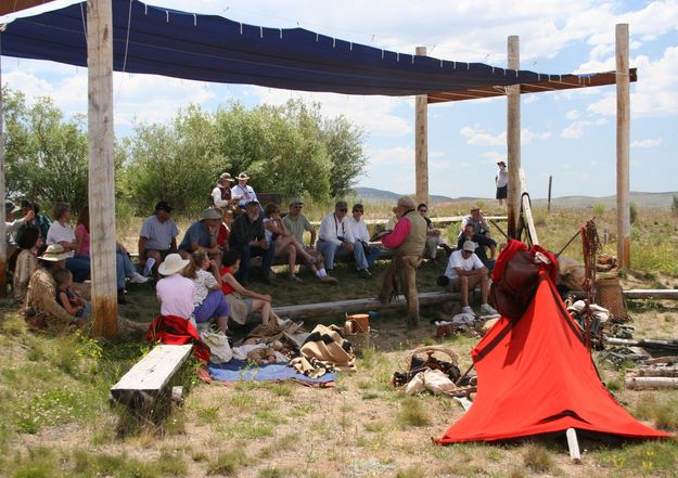 Mountain Man Camp. Photo by Pinedale Online.