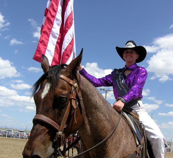 Rodeo Queen Spring Moore. Photo by Pinedale Online.