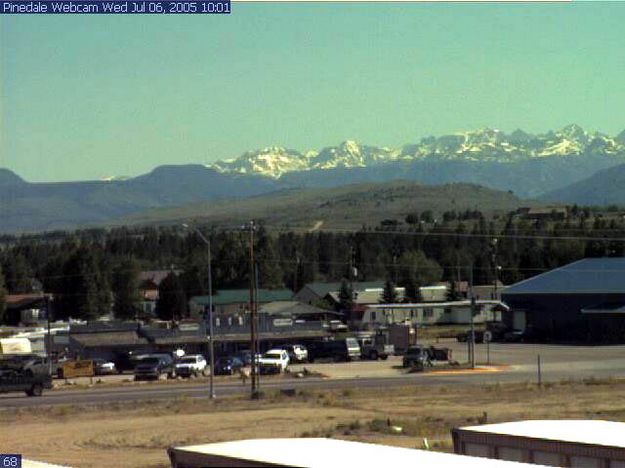 Pinedale Webcam view. Photo by Pinedale Entertainment Center webcam.