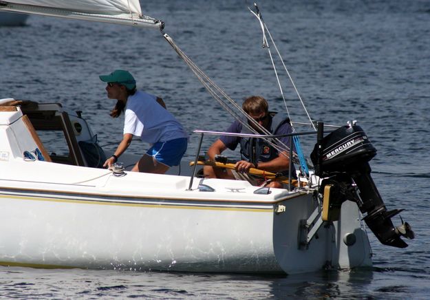 Adjusting Sails. Photo by Pinedale Online.