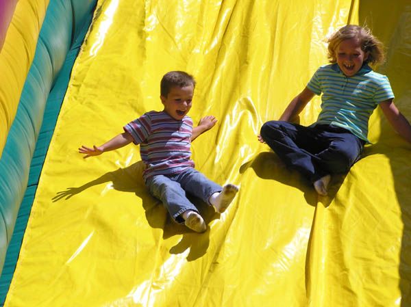 Sliding Fun. Photo by Pinedale Online.