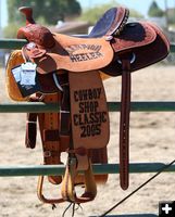 Champion Heeler Saddle. Photo by Pinedale Online.