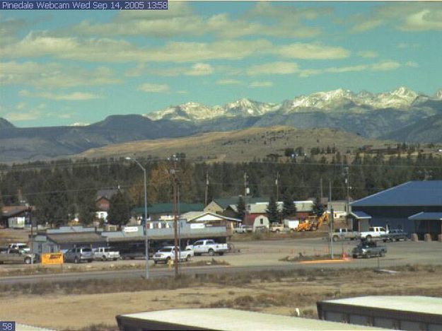 Snow in the Winds. Photo by Pinedale Webcam.