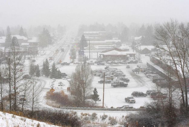 Pinedale Snow Storm. Photo by Clint Gilchrist, Pinedale Online.