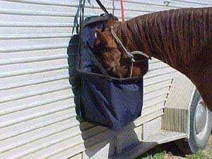 Horse Hay Bag. Photo by Fold-a-Feeder.