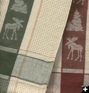 Moose Towels. Photo by Huckleberry Fabric Shop.