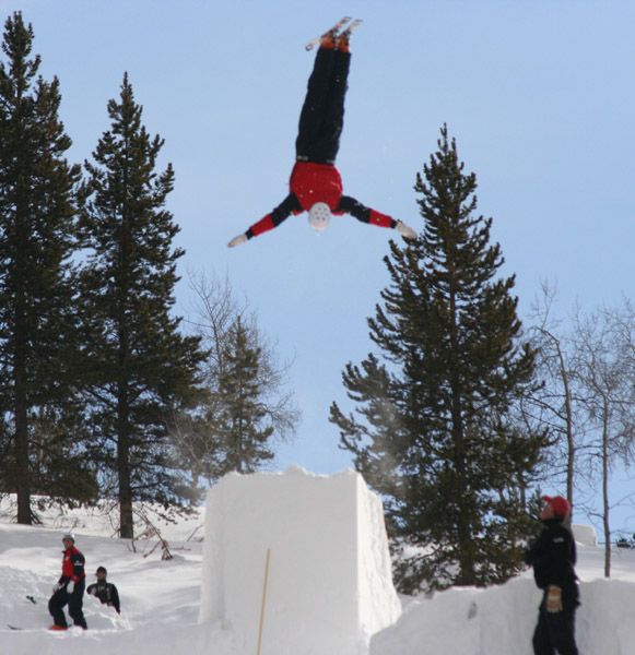 Practice Run. Photo by Clint Gilchrist, Pinedale Online.