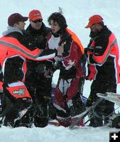 Bowen Lee crash. Photo by Dawn Ballou, Pinedale Online.