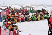 Junior Final Race Lineup. Photo by Clint Gilchrist, Pinedale Online.