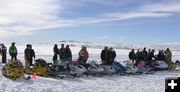 Snowmobile Line Up. Photo by Pinedale Online.