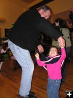 On the dance floor. Photo by Dawn Ballou, Pinedale Online.