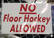 No floor hockey. Photo by Pinedale Online.