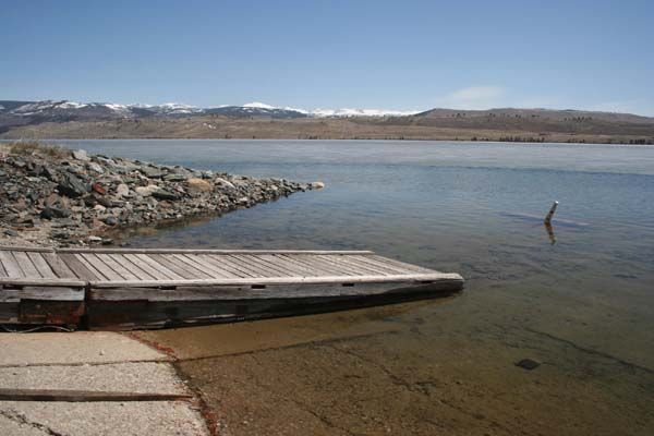 Lower boat ramp. Photo by Clint Gilchrist, Pinedale Online.