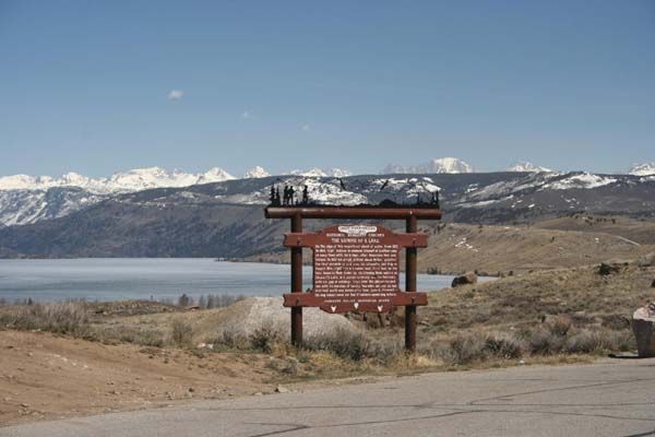 Fremont Lake Sign. Photo by Clint Gilchrist, Pinedale Online.