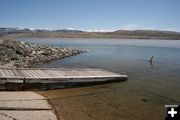 Lower boat ramp. Photo by Clint Gilchrist, Pinedale Online.