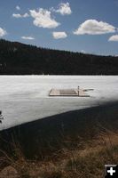 Half Moon Lake dock. Photo by Clint Gilchrist, Pinedale Online.