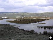 Flooding along the Green. Photo by Pinedale Online.